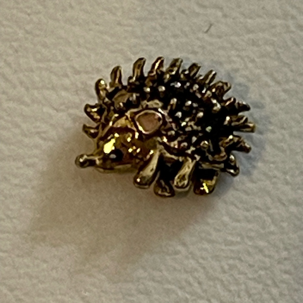 Origami Owl Gold Hedgehog Charm